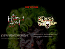 Tablet Screenshot of hauntedhotel.com